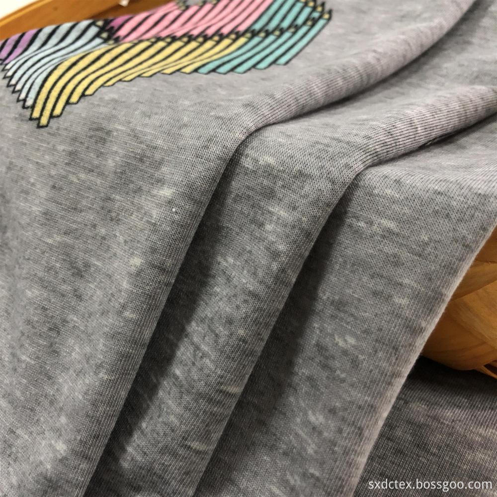 Poly Spun S/J Printed Fabric