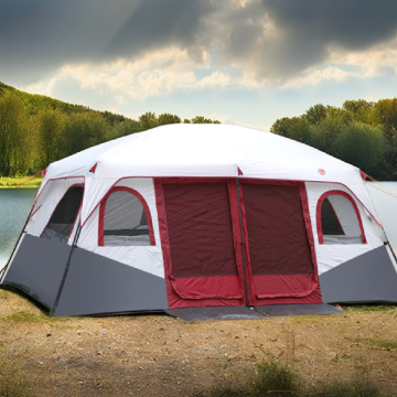 12Man Automatic Camping Tent - Portable, Waterproof Rucksack Tent with Double Doors and Windows