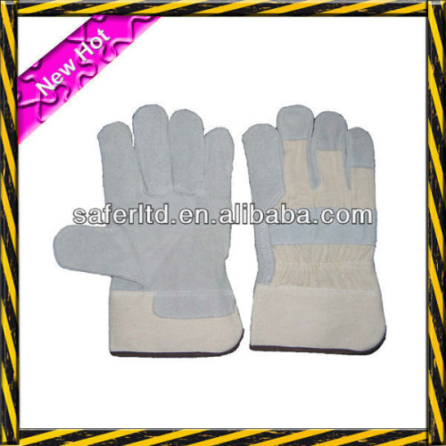 driver industrial safety leather gloves/industrial leather safety gloves