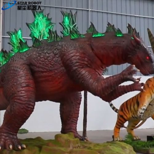 Model Godzilla yang bergerak realistis untuk ditampilkan