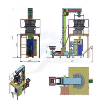 Multi-Purpose Snack Packing Machine for Chips, Biscuits, and Candies