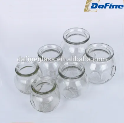 Wholesale empty clear 1-5 cupping glass bottles and jars for health