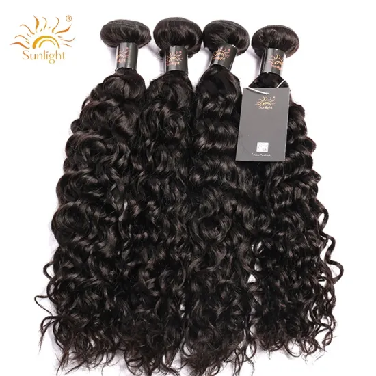 Wholesale Brazilian Water Wave Bundles 100% Human Hair Weave Bundles Brazilian Remy Hair Extensions Natural Color water wave