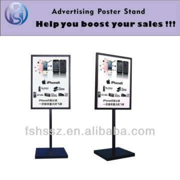 Free standing metal advertising signs stand
