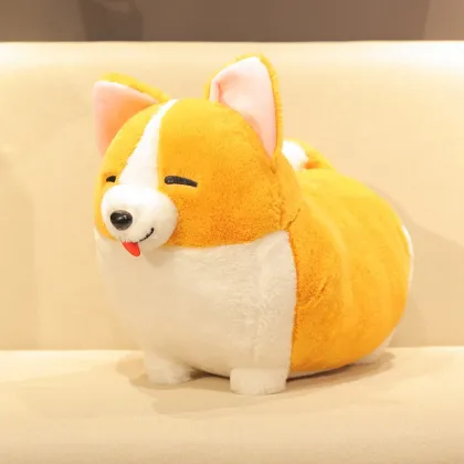 38x28cm Corgi Smile Face Stuffed Animal Toy: A Cute Custom Plush Gift