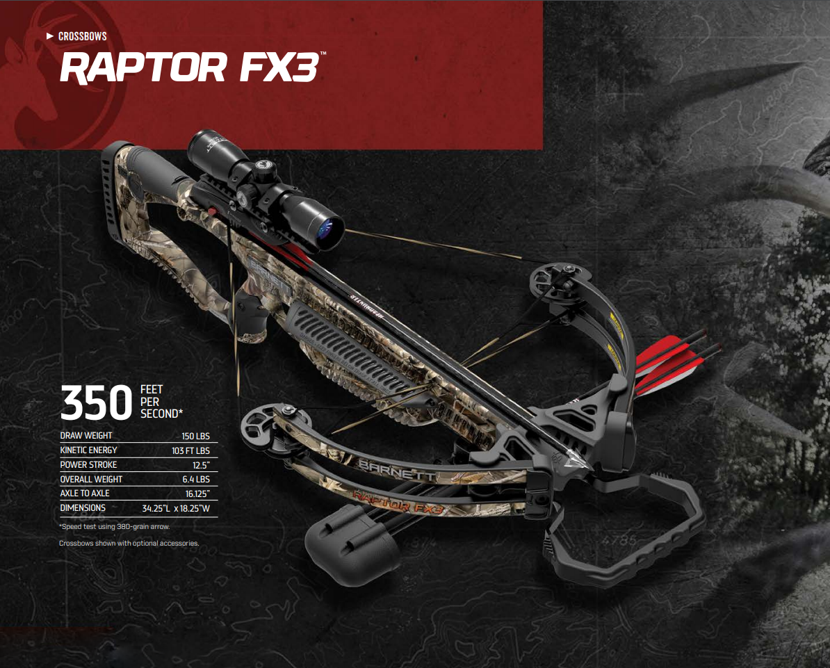 Barnett - Raptor Fx3 Crossbow คุณภาพสูง Barnett - Raptor Fx3 Crossbow ...