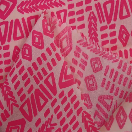 Cotton Rayon Blended Printed Fabric