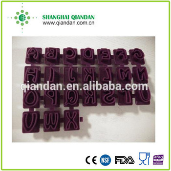 popular number and letter biscuit mould/plastic cake mould