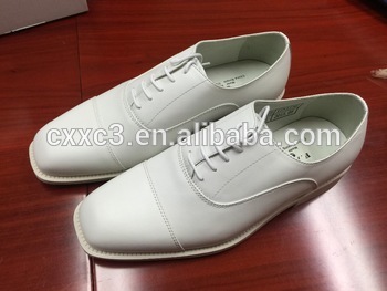 military white officer leather shoes