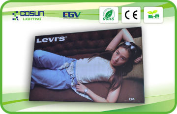 Illuminated Fabric Frameless Light Box With Smd3528 For Advertising , 83mm