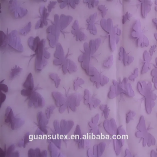 Romantic Organza Lace Fabric For Girls Dress/Scarf