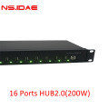 16 портов 1U Зарядное устройство Hub2.0