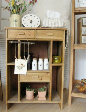multiple vintage industry wooden storage cabinet for living room