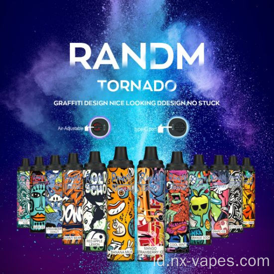 6000 puff rokok sekali pakai randm tornado