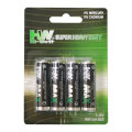 Batería HW AA R6P 1,5 V cubierta metálica