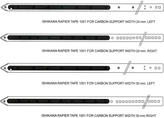 Ishikawa Rapier Tape for Carbon Support Width 24/30