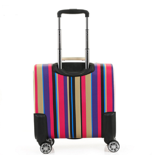 Board airport pu leather suitcase luggage