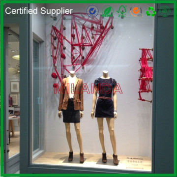 red rope curtain for wall decoration / decorative rope