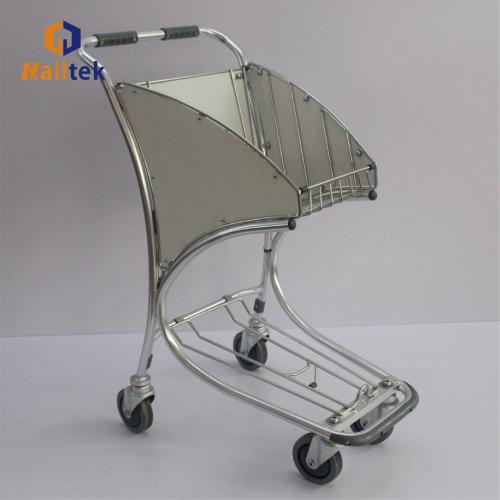 4Wheels Duty Free Stainless Steel Airport Shopping Trolley