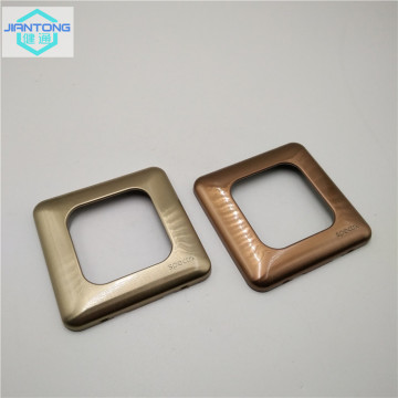 color painted stainless steel brushed switch panel plate