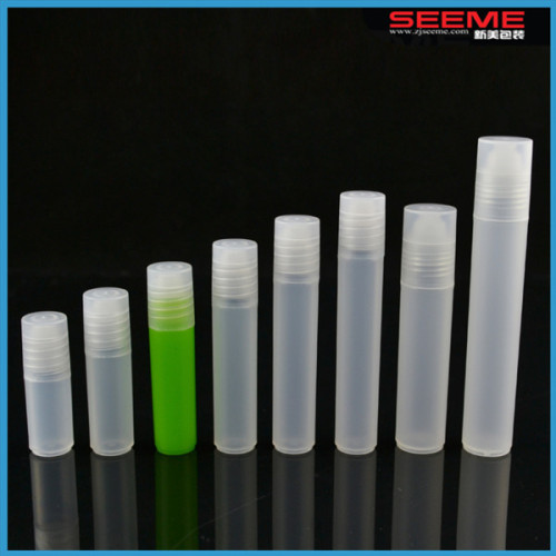 Wholesale white 2ml 3ml 4ml 5ml 6ml 7ml 8ml 10ml 15ml plastic empty roll on bottle