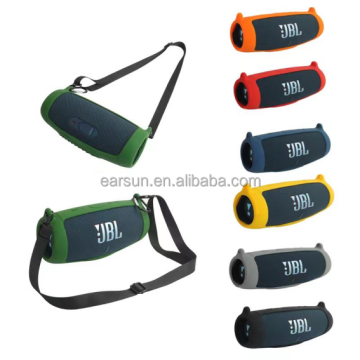 Hot Selling Waterproof Silicone Case Cover for JBL Charge 5 Portable Speaker: Durable Travel Skin with Carrying Pouch and Strap