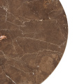 Mesa lateral de aço inoxidável de mármore de luxo