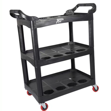 Multi-functional Rolling Detailing Cart: Auto 3 Layer Mobile Utility Trolley
