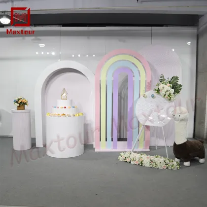 Modern PVC Stand Plinth for Wedding and Hotel Decor: Flower Stand Backdrop for Dining Decor