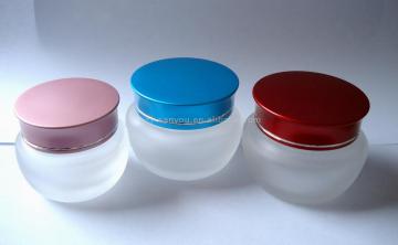 aluminium cap with glass jar