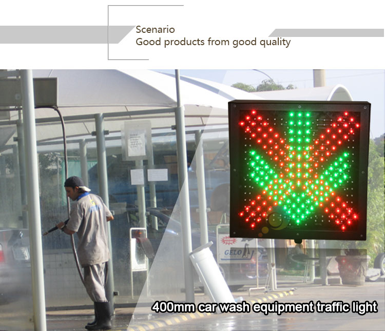 400mm Car Wash Equipment Traffic Light, High Quality 400mm Car Wash