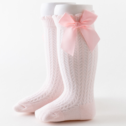 Toddler Bow Girl Knee High Socks Newest Lace Baby Knee High Socks For Girl Supplier
