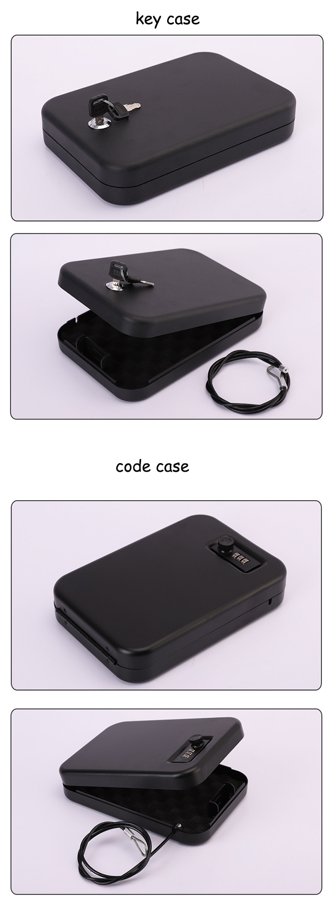 password lock pistol case