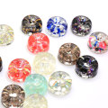 Vente chaude mignon Mini rond clair bonbons jolies perles de résine Flatback 100 pièces Kawaii Cabochons pas cher pour artisanat Slime fournitures de bricolage