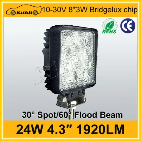 4.3" 10-30v 24w 1920LM china led portable work light
