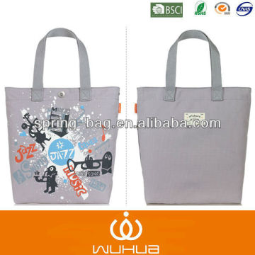 2015 customer printing food canvas shopping bag