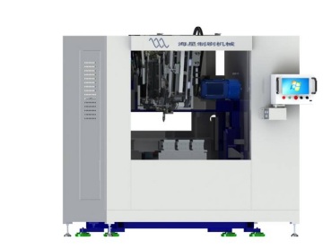 MULTIASPECT BRUSH TRIMMING AND FLAGGING MACHINE