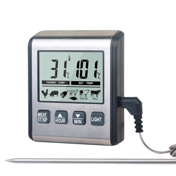 Mikrovågsugnssäker digital grilltermometer stor display