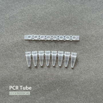 Tubos de PCR de plástico con tapas