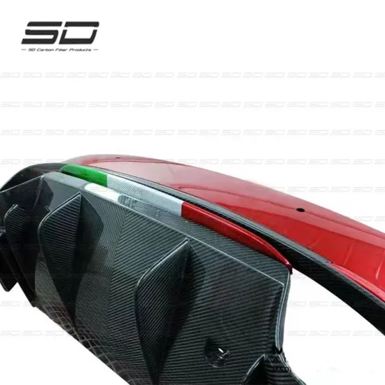 New Arrival Dry Carbon Rear Bumper Trim for Alfa Romeo Giulia Quadrifoglio