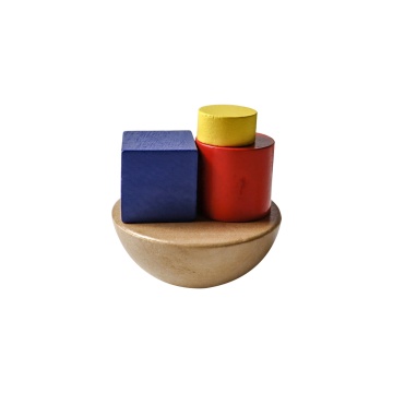 Wooden Stacking Balancing Half Round Wood Toy: An Educational Building Block Set for Preschool Kids