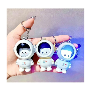 Astronaut Bear LED Keychain