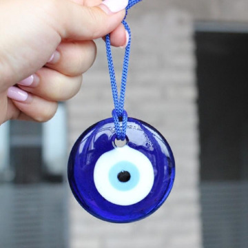 Fashion Turkish Blue Evil Eye Keychain Lucky Evil Eye Charm Pendant Gift Fit DIY Keychain Car Keyring Hanging Pendants Accessory