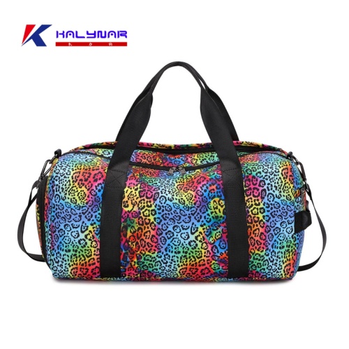 Designer Leopard Overnight Duffle Bag