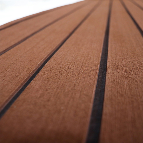 Teak & Black Anti-slip EVA Faux Teak Sheet