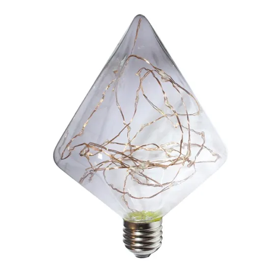 diamond shape LED copper wire string lights bulb