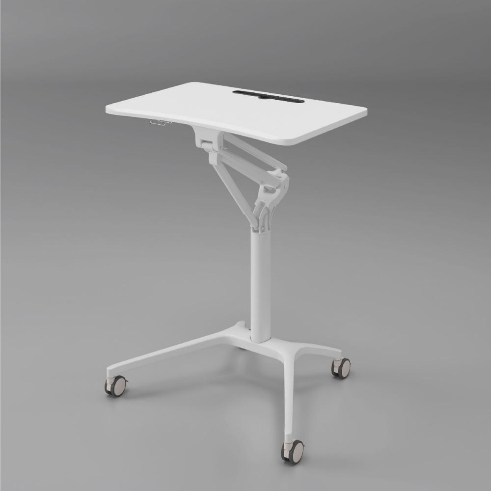 Mesa de cama de elevador manual branco