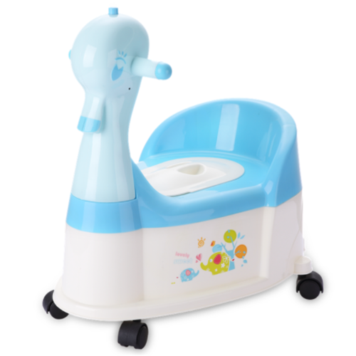 H8496 Bebek Plastik Bayi Potty Chair Dengan Roda