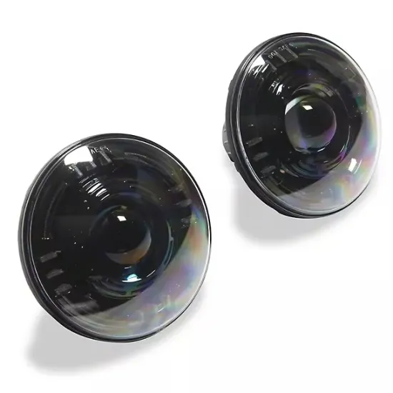 30W Round 7-inch LED Projector Headlights For Jeep Wrangler JK 07-17 Enhanced Brightness Over OEM for Better Visibility