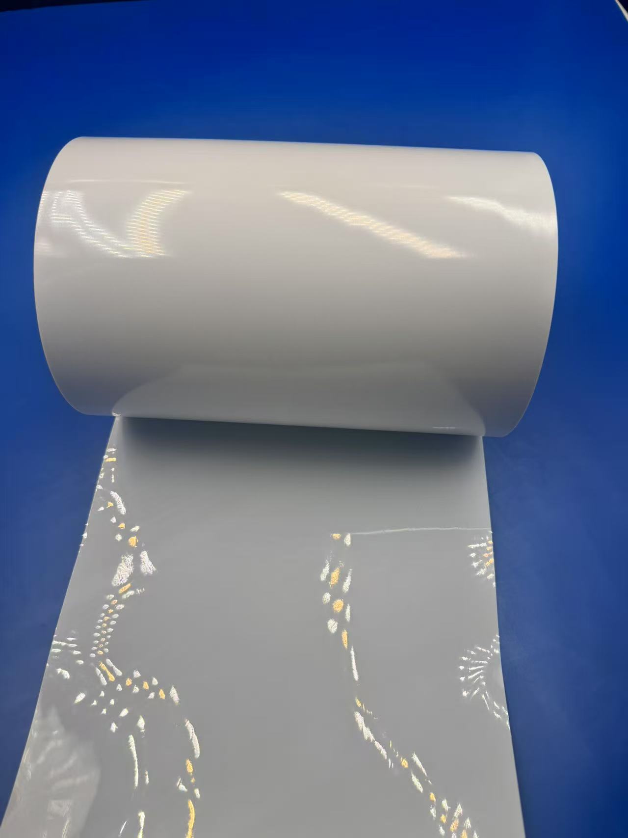 White PVC film food packaging